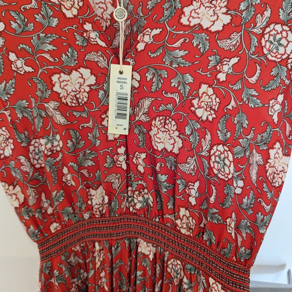 Floral pleated dress